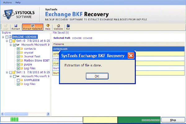 Advanced Exchange BKF Repair tool to Fix Exchange Server BKF file 2007 and 2003